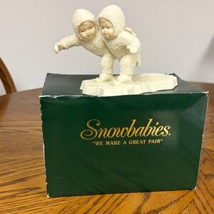Department 56 Snowbabies Twin Skaters Figurine